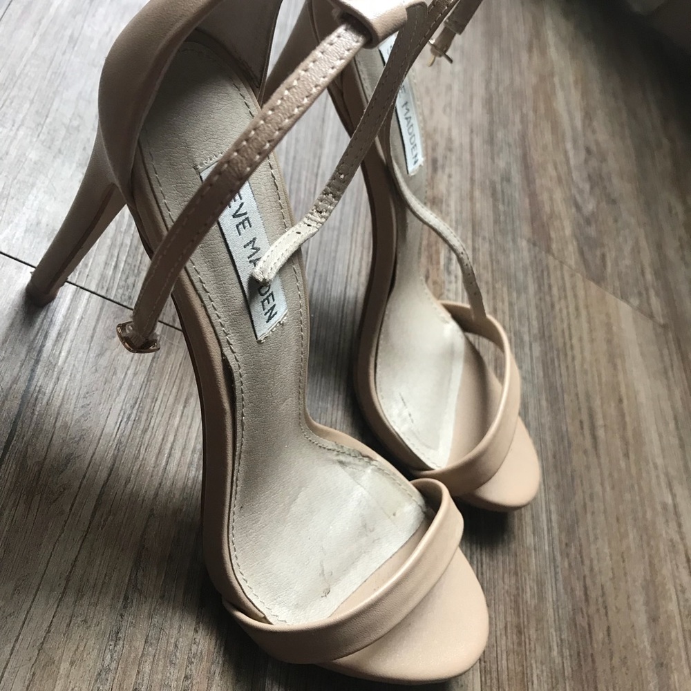 Steve Madden Nude Strappy Heels